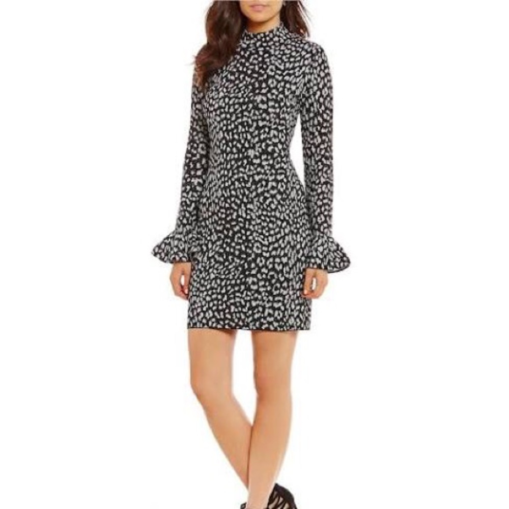 Michael Kors Metallic Leopard Dress